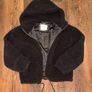 Lucky Brand Black Teddy Jacket